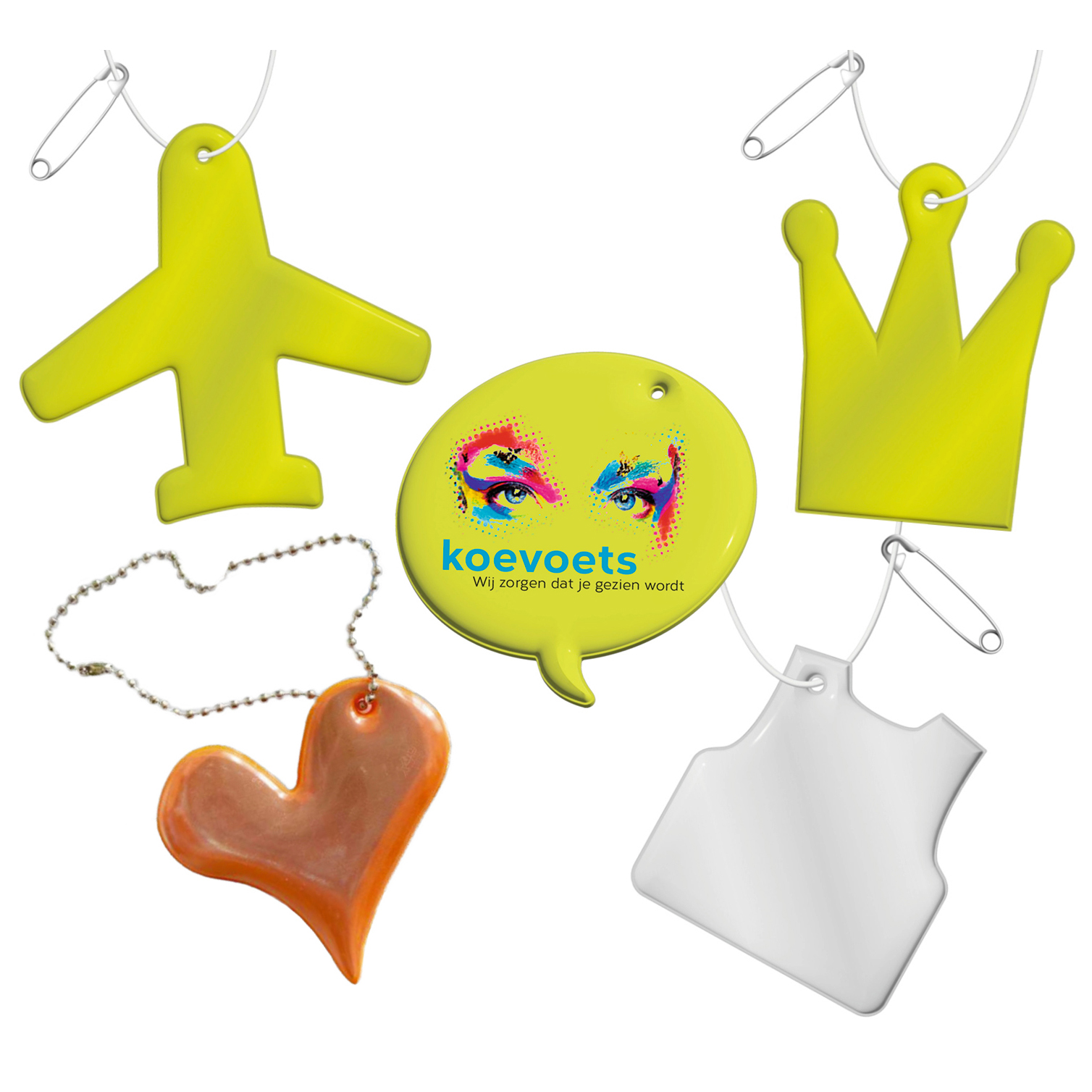reflecterende sleutelhanger